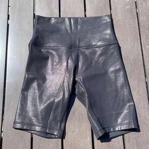 Lululemon Align High-Rise Short 8" *Shine Size 4 Radiate Foil Print Black